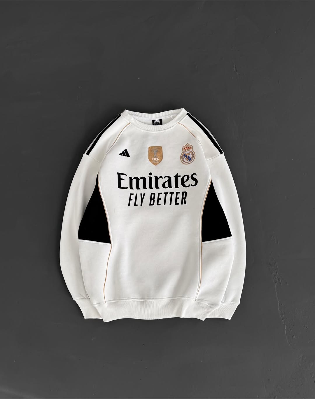 "Galáctico" Elite Crewneck (White) Real Madrid Men/Women