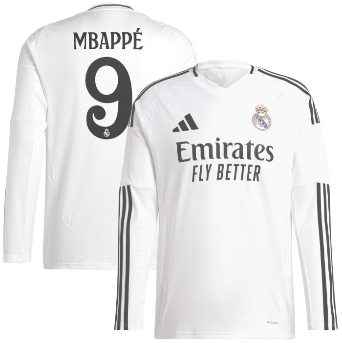 Kylian Mbappé Real Madrid Authentic Player Jersey