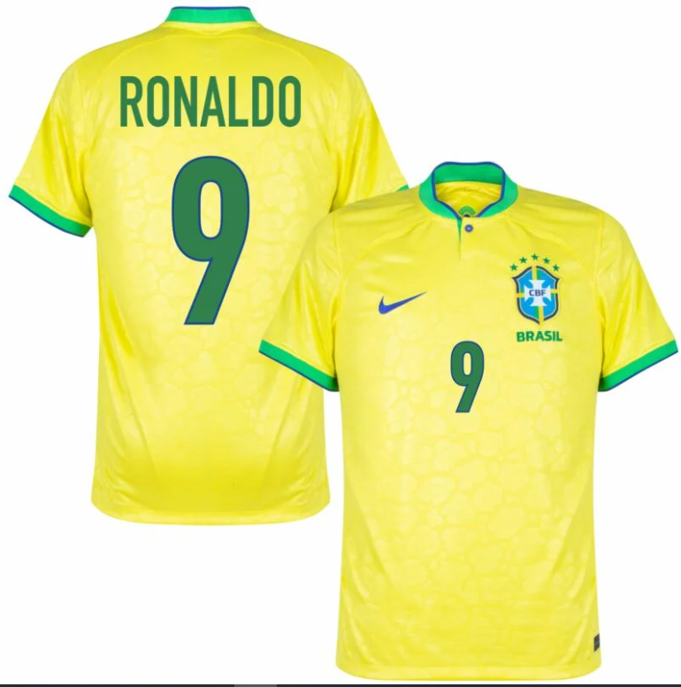Nike Brazil Home Ronaldo 9 Shirt