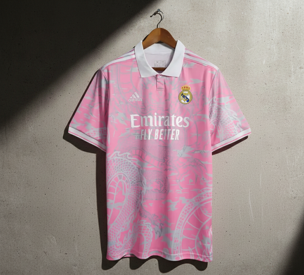 Ronaldo-Real Madrid Pink Dragon Edition Jersey