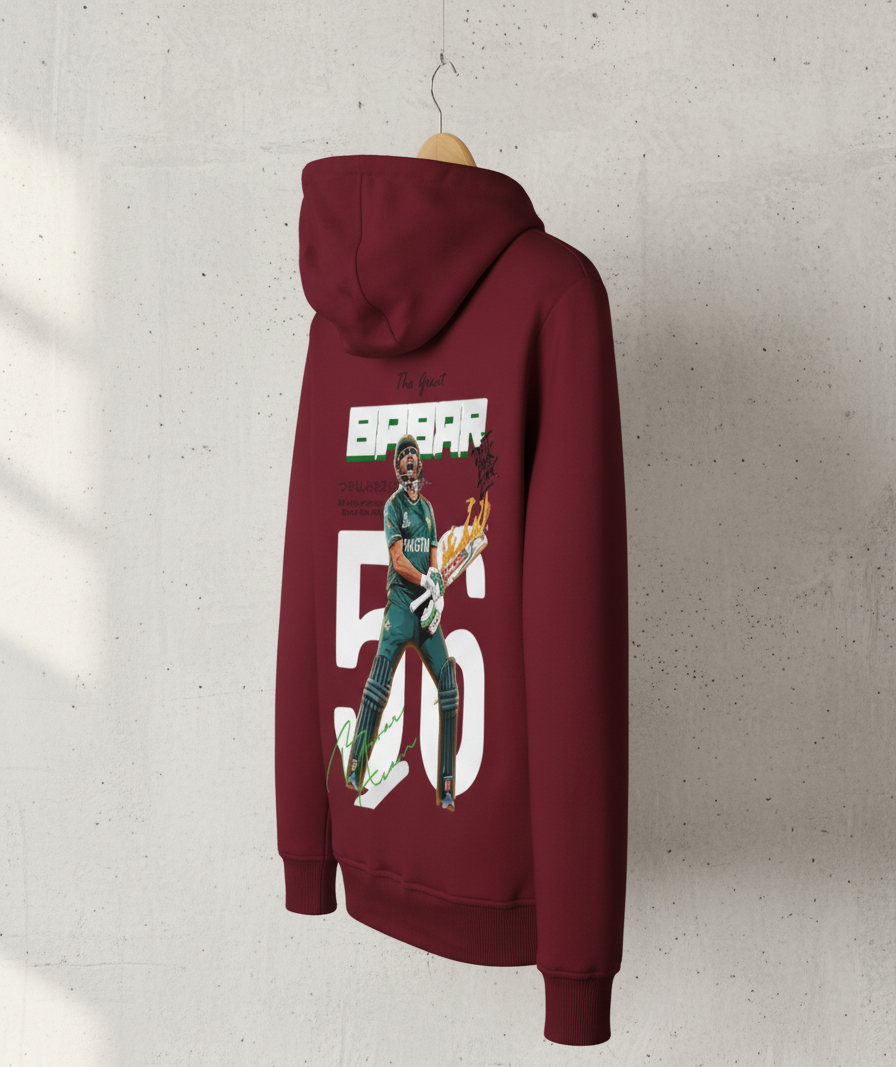 Babar Azam 'The King' Graphic Pullover Hoodie
