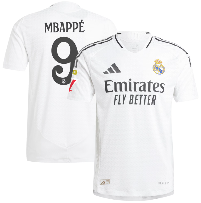 Kylian Mbappé Real Madrid Authentic Player Jersey